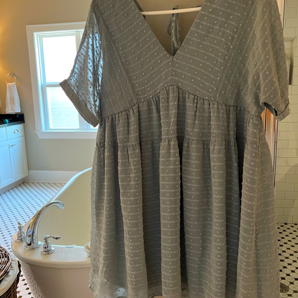 Light blue short dress, size S, entro brand